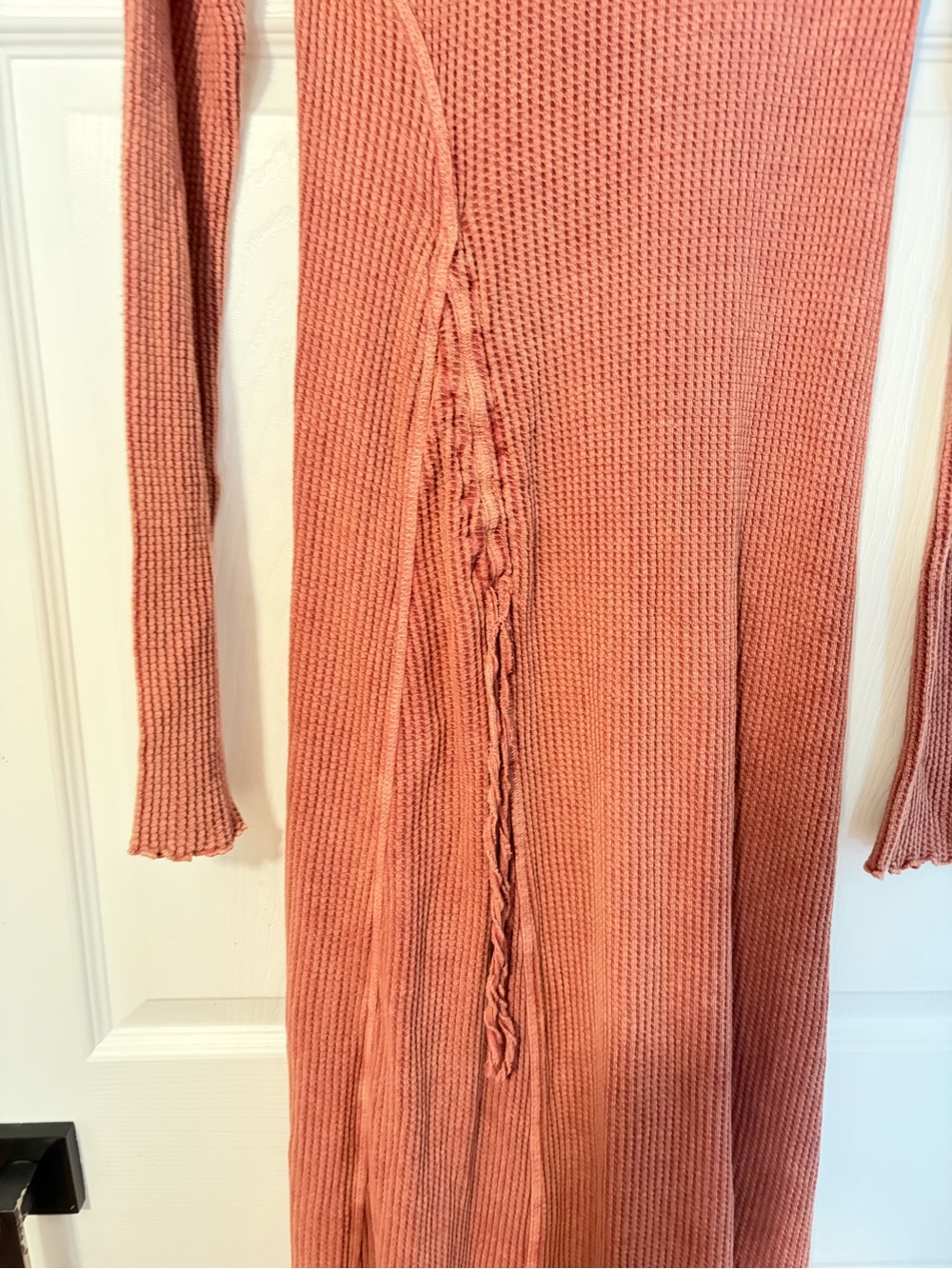 Free People Long Sleeve Maxi Knit Dress in Rust Orange. + A GIFT 🎁 - Picture 3 of 6